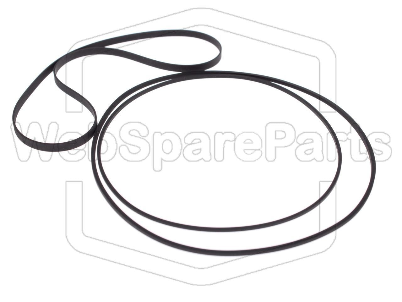 Kit cinghie ricambio per restaurazione piastra cassette vintage National Panasonic RS-612US