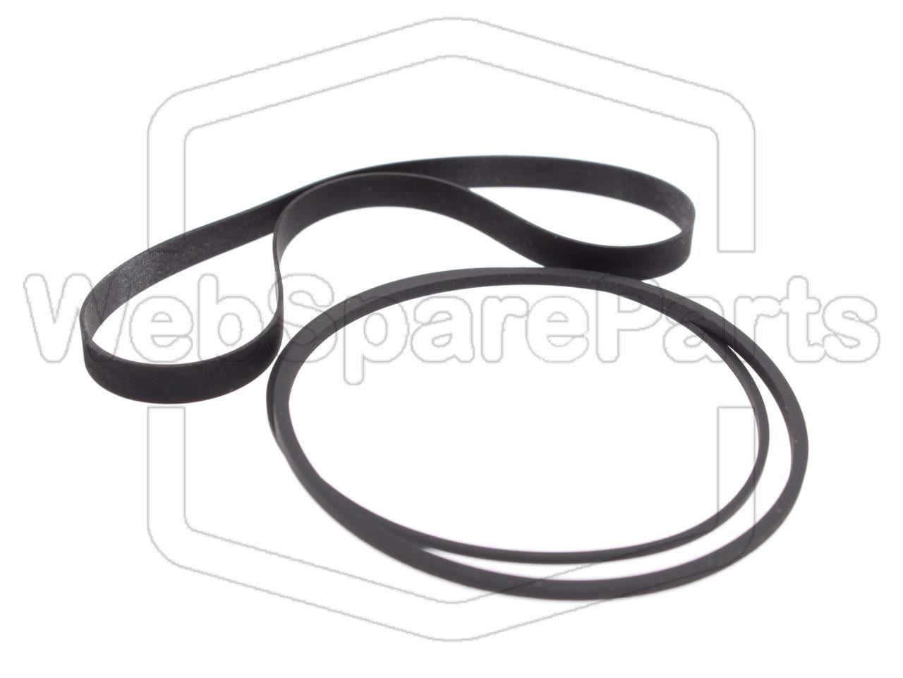 Kit cinghie ricambio per restaurazione piastra cassette vintage Sanyo C-7