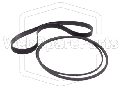 Kit cinghie ricambio per restaurazione piastra cassette vintage Sanyo C-7