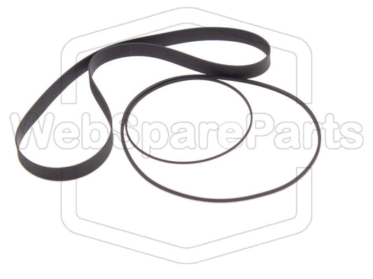 Kit cinghie ricambio per restaurazione piastra cassette vintage Pioneer CT-F8080