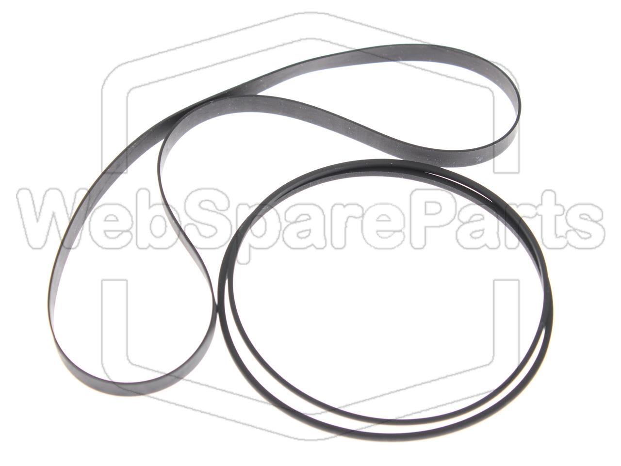 Kit cinghie ricambio per restaurazione piastra cassette vintage Sharp VZ-2000