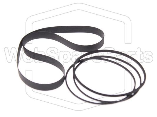 Kit cinghie ricambio per restaurazione piastra cassette vintage Kenwood KX-400(B)