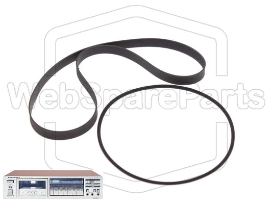 Kit cinghie ricambio per restaurazione piastra cassette vintage Marantz SD-551