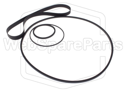 Kit cinghie ricambio per videoregistratore a cassetta Saba VR-8014