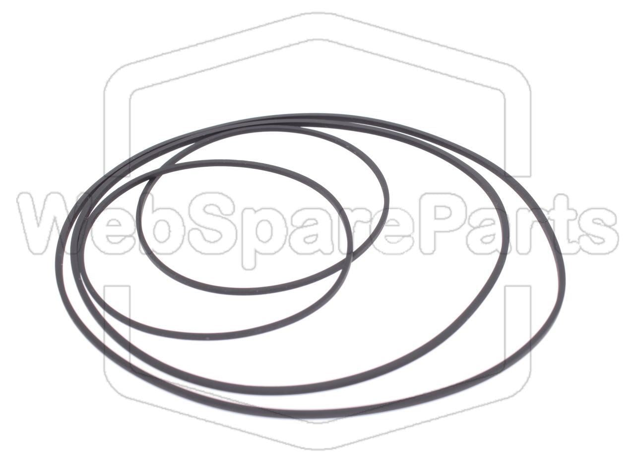 Kit cinghie ricambio per restaurazione piastra cassette vintage Pioneer XR-J2500F