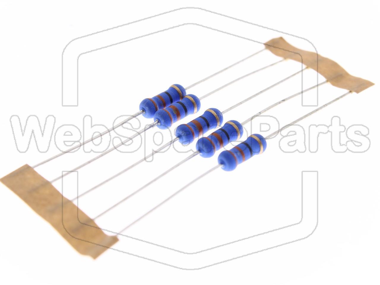 5x Resistenza a film metallico 33R 1W ±5% Ø4x10mm