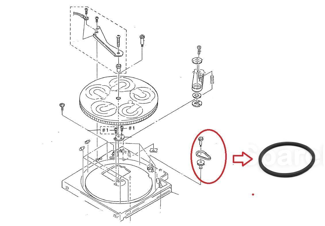 Cinghia (TABLE DISC) per lettore CD Sony LBT-D250