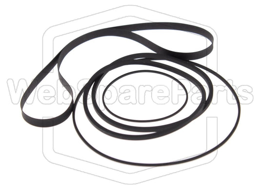 Kit cinghie ricambio per restaurazione piastra cassette vintage Pioneer CT-F605