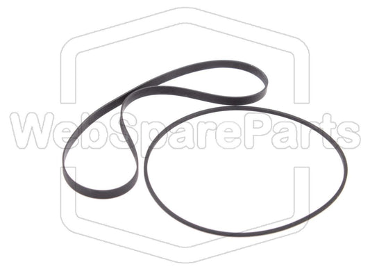 Kit cinghie ricambio per restaurazione piastra cassette vintage Denon UDR-F10 (DF-10)
