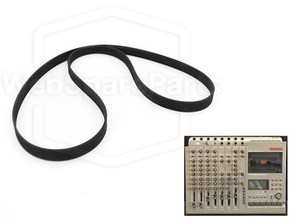 Cinghia ricambio (capstan) per piastra cassette Teac-Tascam 464 PORTASTUDIO