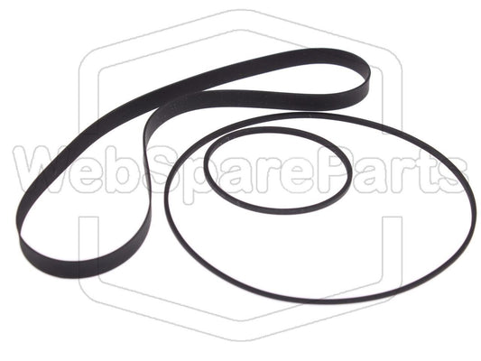 Kit cinghie ricambio per restaurazione piastra cassette vintage Sony TC-K55