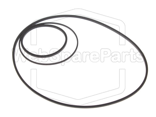 Kit cinghie ricambio per restaurazione piastra cassette vintage Pioneer KH-858