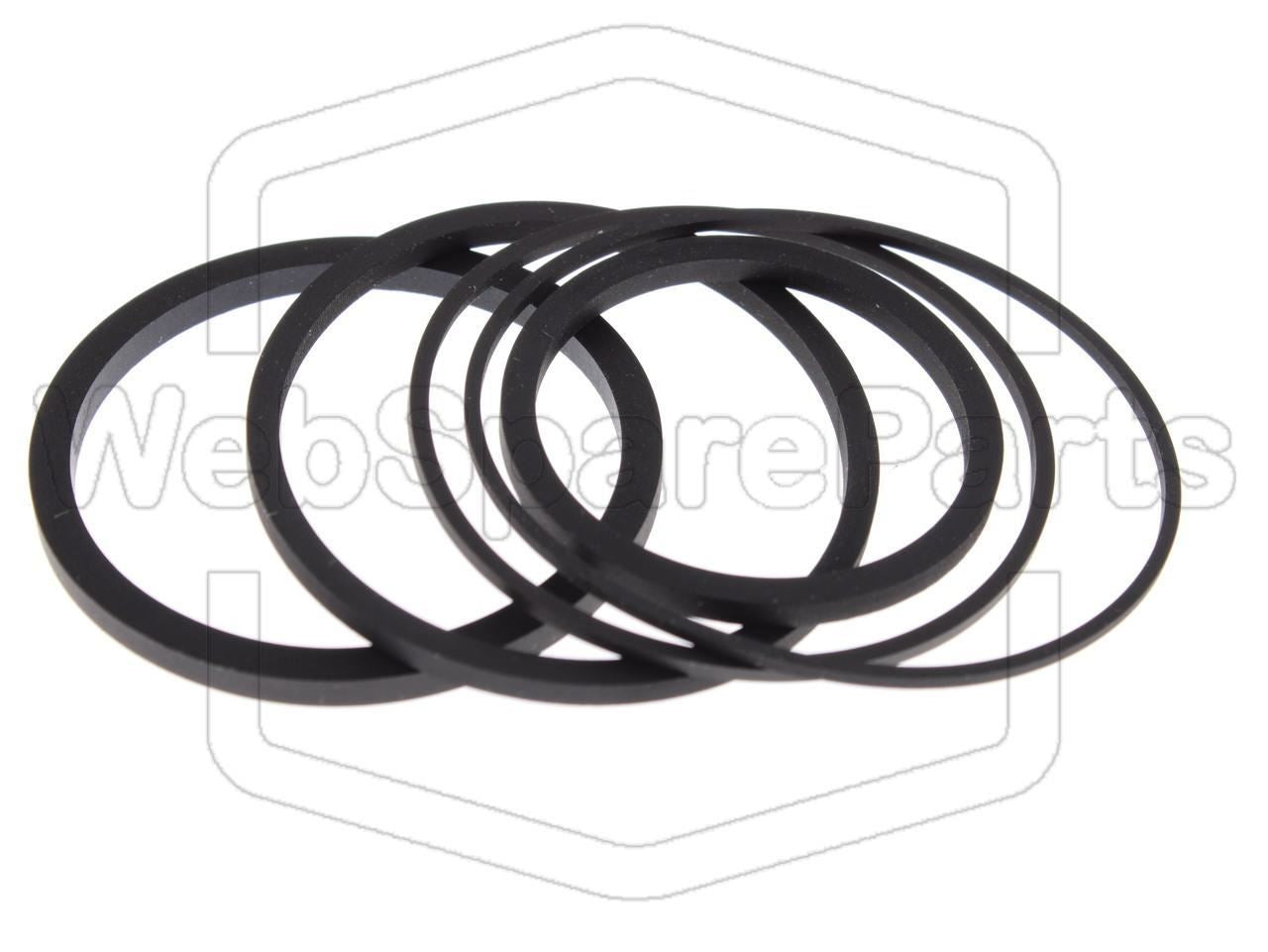 Kit cinghie ricambio per videoregistratore a cassetta Fisher VBR-330 Betamax