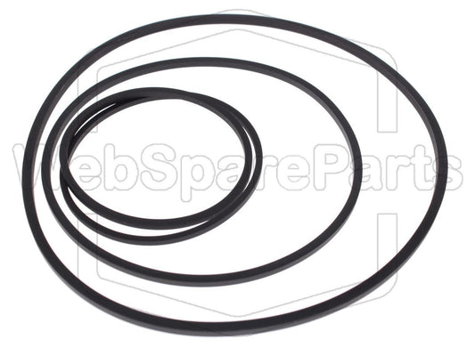 Kit cinghie ricambio per videoregistratore a cassetta Luxor 9255UK