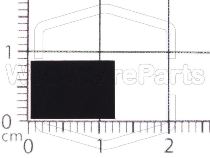 Rectangular Rubber Foot Self-adhesive  11.5mm x 8.0mm Height 3.0mm