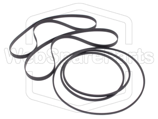 Kit cinghie ricambio per restaurazione piastra cassette vintage Sanyo RD-W340