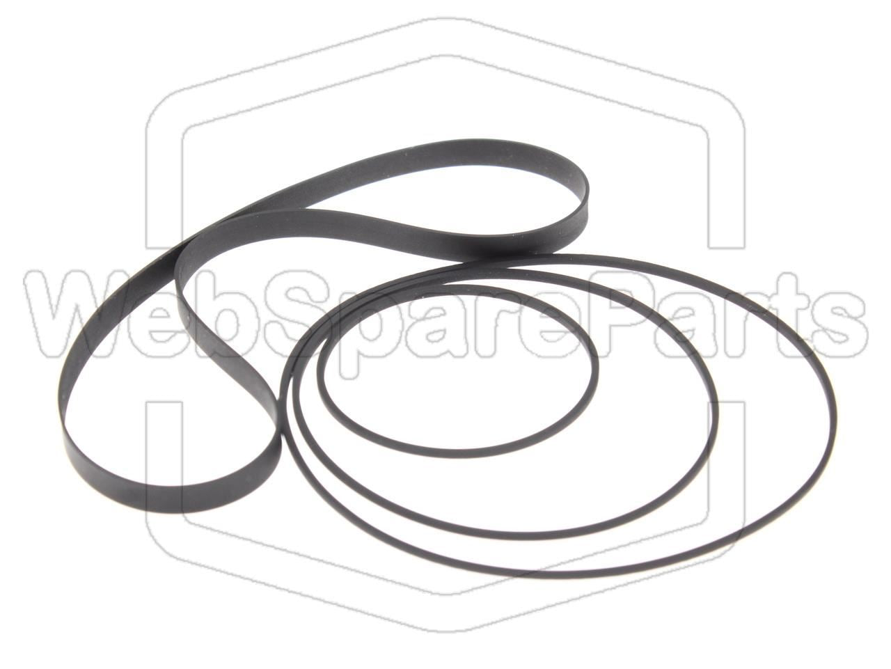 Kit cinghie ricambio per restaurazione piastra cassette vintage Rotel RMD-82