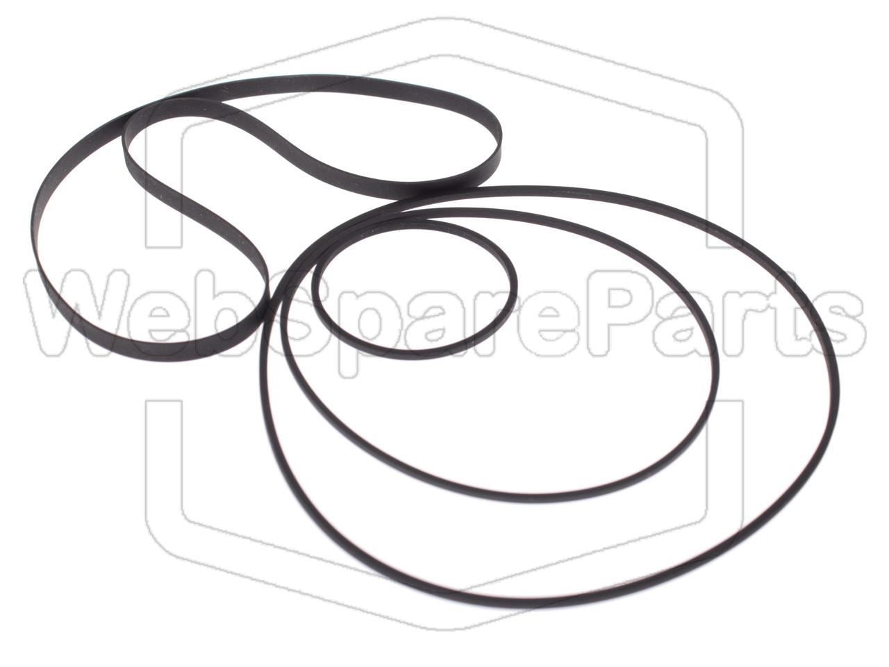 Belt Kit for Cassette Deck Bang & Olufsen Beocord 5000 Type 4926