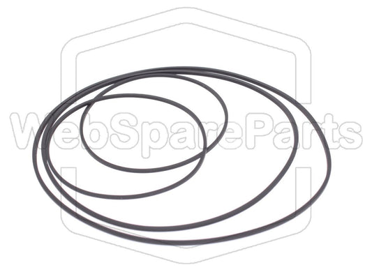 Kit cinghie ricambio per restaurazione piastra cassette vintage Pioneer CT-P5500WR (XS-P5500)