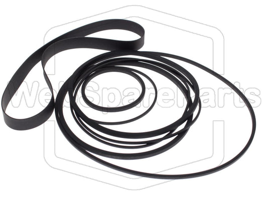 Kit cinghie ricambio per videoregistratore a cassetta Funai VP-5000 Betamax