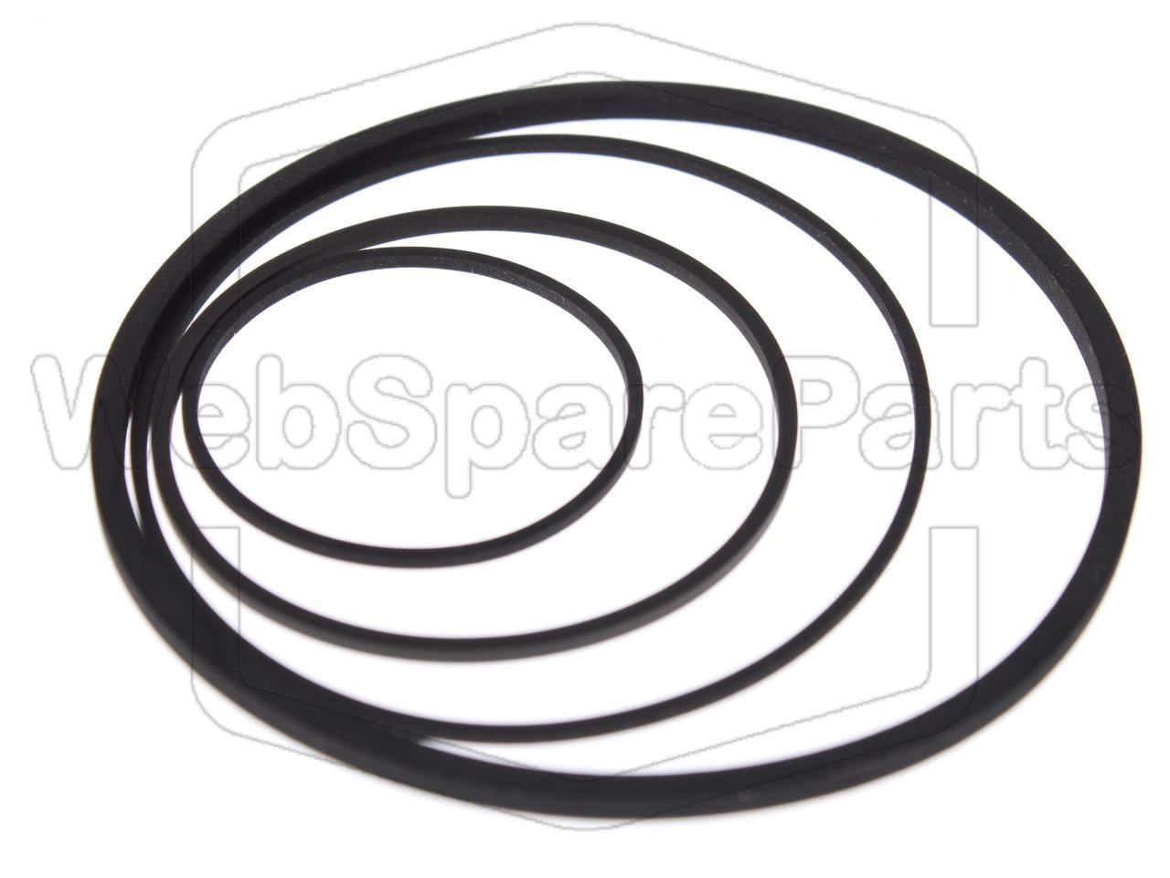 Kit cinghie ricambio per videoregistratore a cassetta Hitachi VT-8040