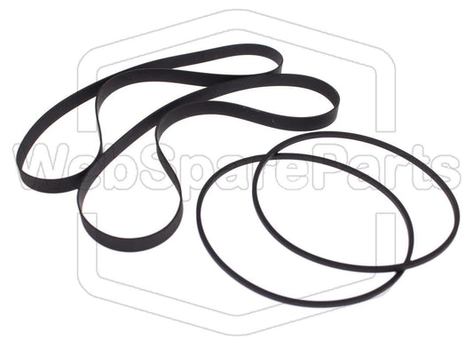 Kit cinghie ricambio per doppia piastra cassette Pioneer CT-W700R