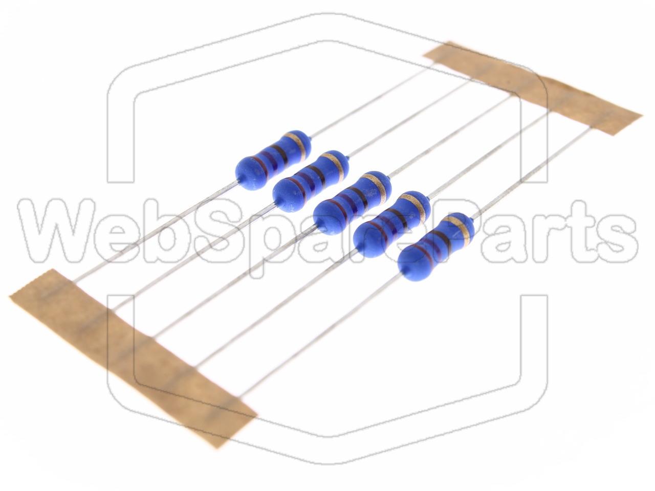 5x Resistenza a film metallico 270R 1W ±5% Ø4x10mm