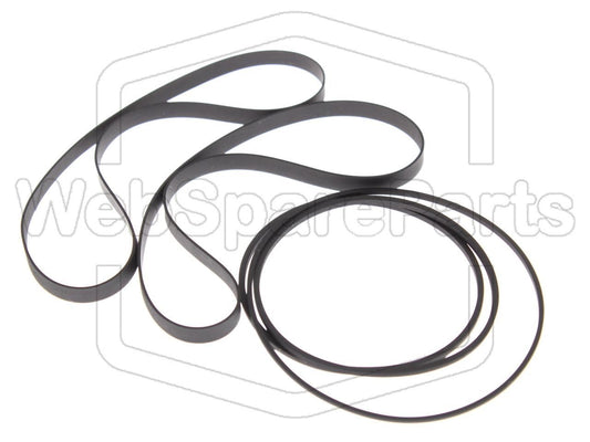 Kit cinghie ricambio per restaurazione piastra cassette vintage JVC KD-W5