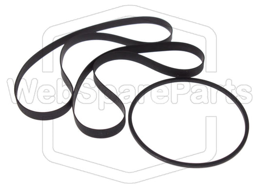 Kit cinghie ricambio per restaurazione piastra cassette vintage Sansui D-95WR