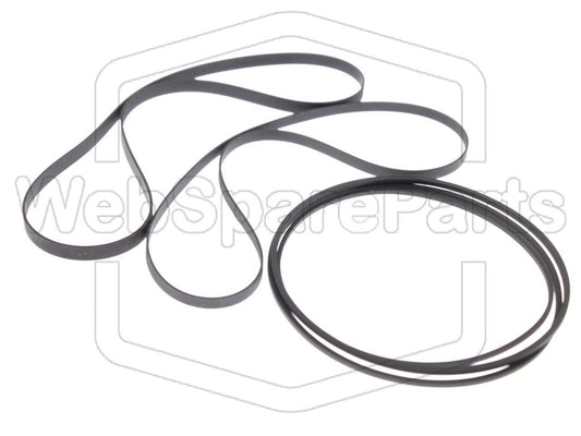Kit cinghie ricambio per doppia piastra cassette Aiwa AD-WX180