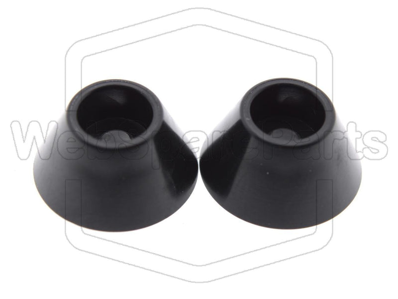 Round PVC Foot With Hole Ø3.0mm Base Ø14.8mm