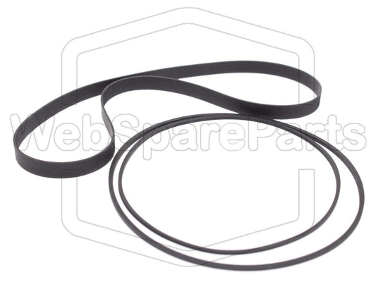 Kit cinghie ricambio per restaurazione piastra cassette vintage Sony TC-K60