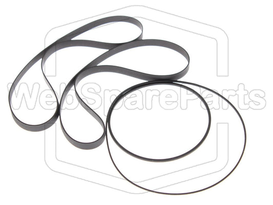 Kit cinghie ricambio per doppia piastra cassette Sony TC-W5