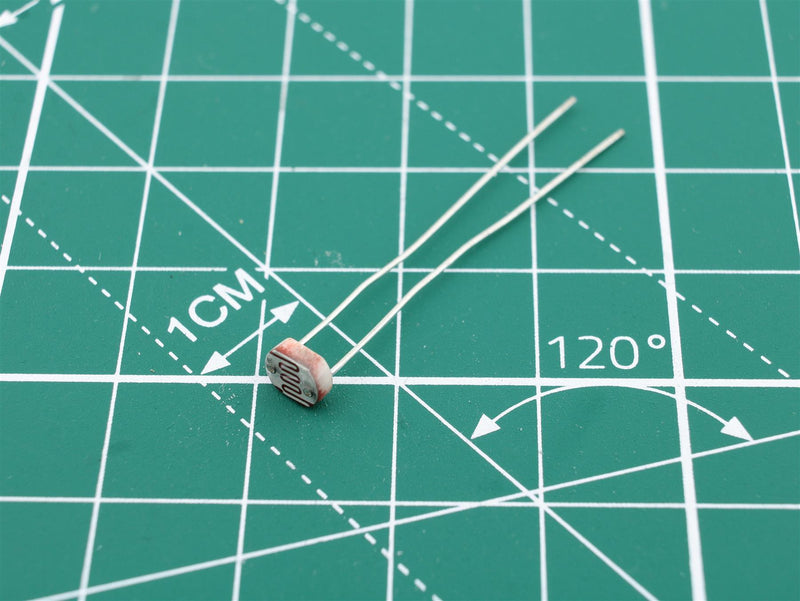 LDR 5..10kOhm 100mW Ø5mm Photoresistor Resistor Photoresistance