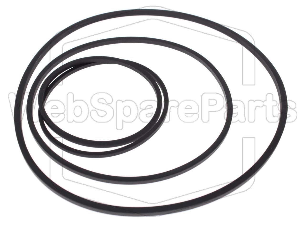Belt Kit For Video Cassette Recorder Sanyo VHR-2500 G/EX