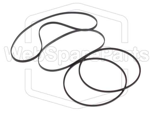 Kit cinghie ricambio per restaurazione piastra cassette vintage Panasonic RX-CT850