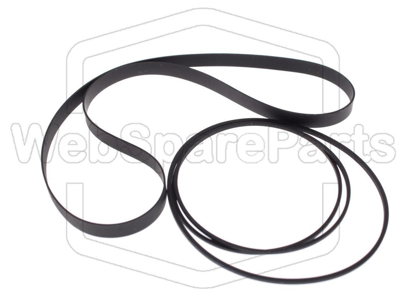 Belt Kit for Cassette Deck Bang & Olufsen Beocord 1700 Deck (1981-1983) - WebSpareParts