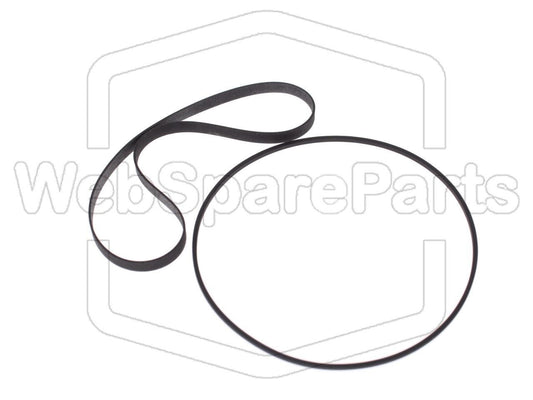 Kit cinghie ricambio per restaurazione piastra cassette vintage Sanyo G-5001