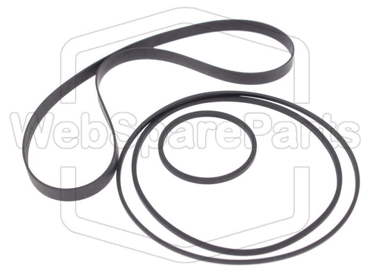 Kit cinghie ricambio per restaurazione piastra cassette vintage Pioneer CT-305