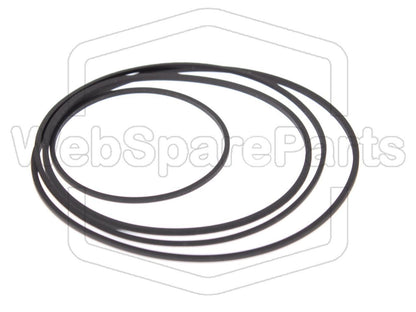 Kit cinghie ricambio per restaurazione piastra cassette vintage Kenwood KX-46C