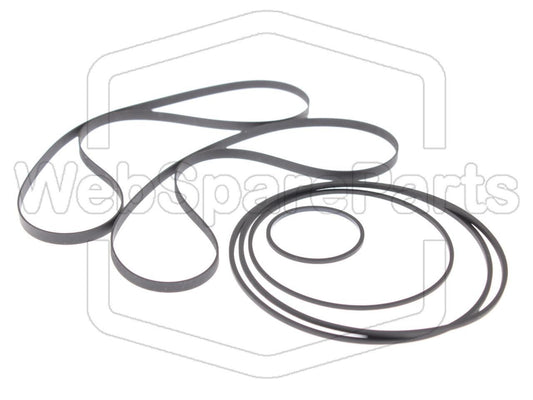 Kit cinghie ricambio per doppia piastra cassette Aiwa FX-W60