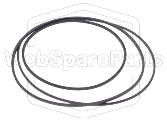 Kit cinghie ricambio per restaurazione piastra cassette vintage Philips F-6233