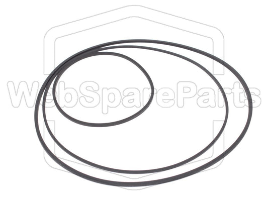 Kit cinghie ricambio per restaurazione piastra cassette vintage JVC KD-2