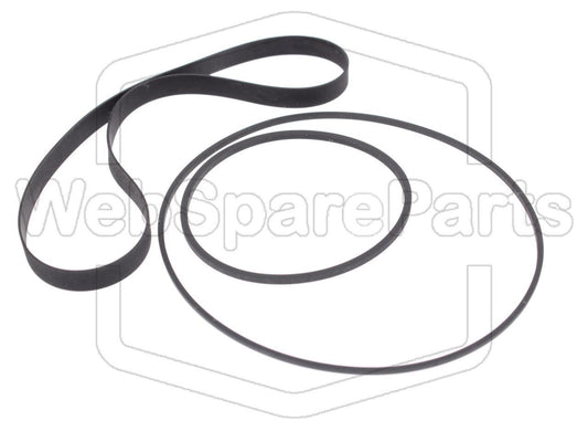 Kit cinghie ricambio per restaurazione piastra cassette vintage Pioneer CT-F555