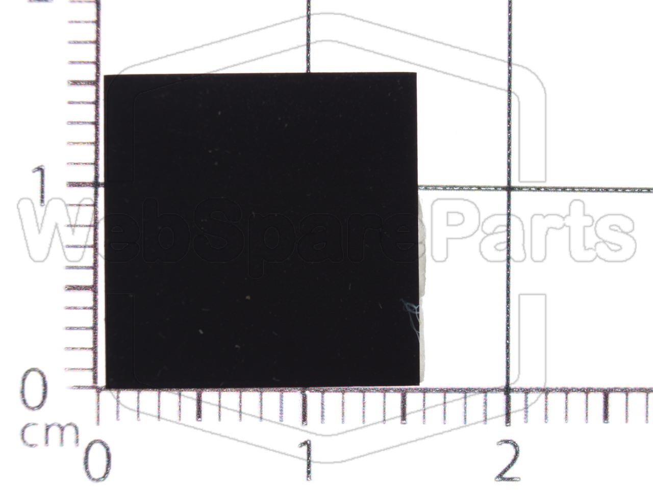 Square Rubber Foot Self-adhesive 15.0mm x 15.0mm Height 1.5 mm