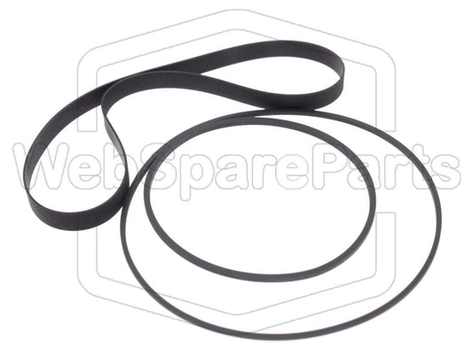 Kit cinghie ricambio per restaurazione piastra cassette vintage Harman Kardon CD-91