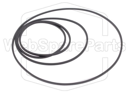 Kit cinghie ricambio per restaurazione piastra cassette vintage Pioneer XP-60C