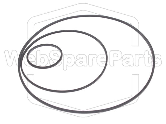 Kit cinghie ricambio per restaurazione piastra cassette vintage Harman Kardon HK-1000