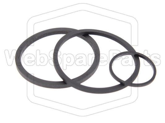 Kit cinghie ricambio per lettore CD vintage JVC XLM500BK