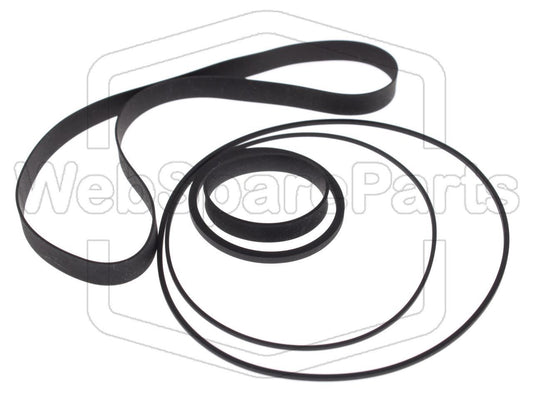 Kit cinghie ricambio per videoregistratore a cassetta Internacional V-805 Betamax